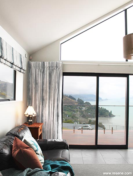 Grey and white lounge