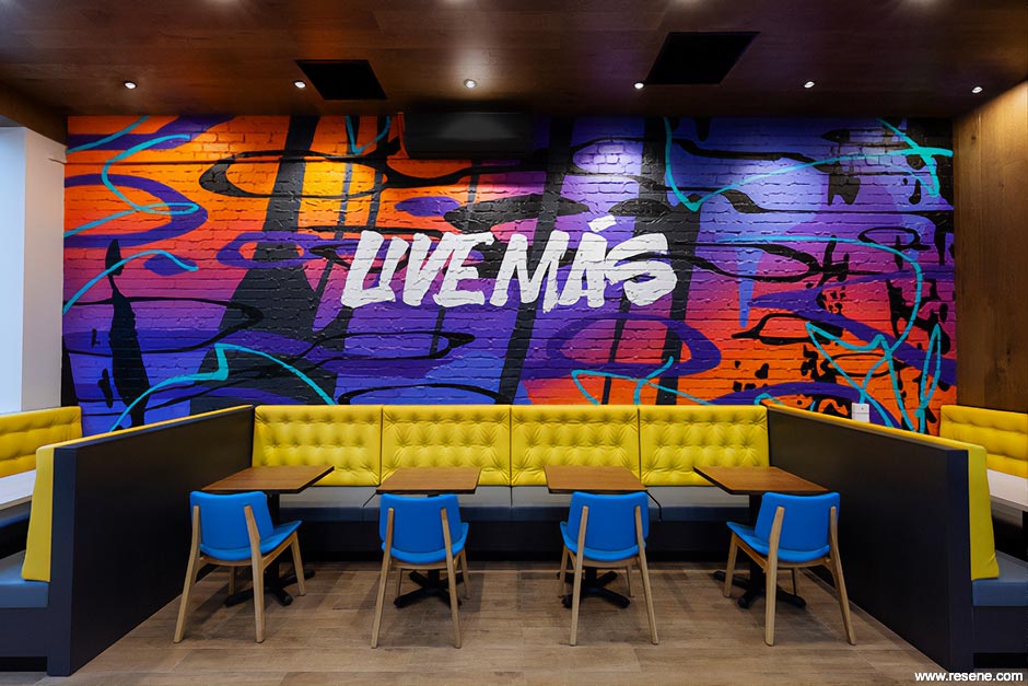 Taco Bell - interior mural