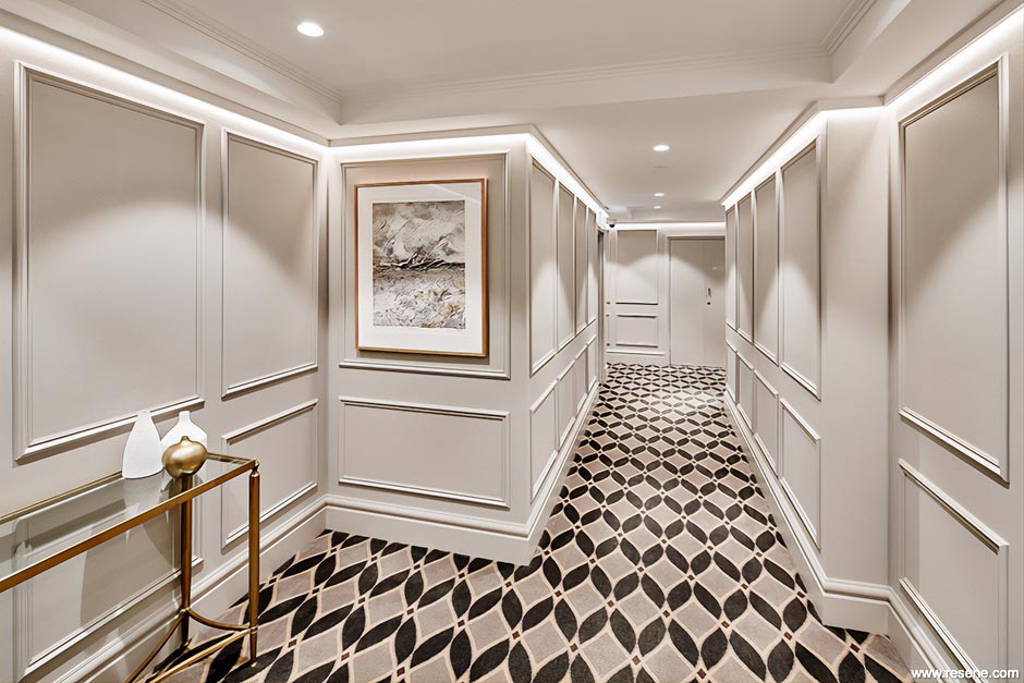 Taupe apartment interior