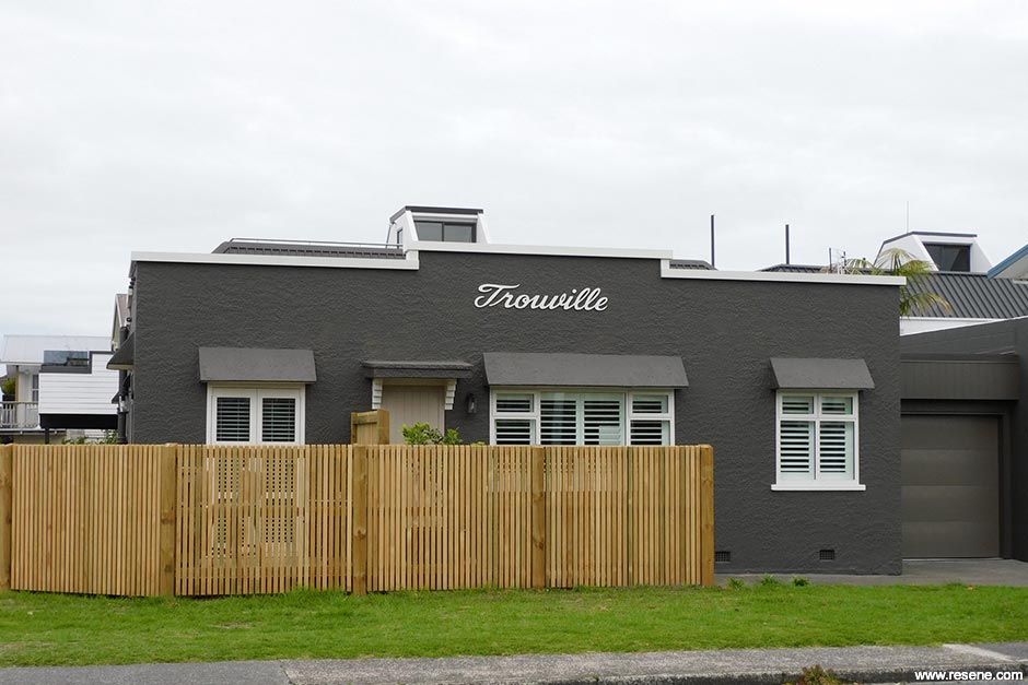 Dark grey bach exterior