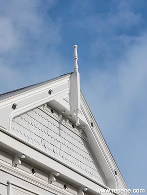 Grey and white villa exterior
