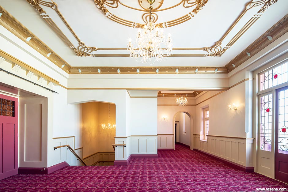 White and gold opera house interior