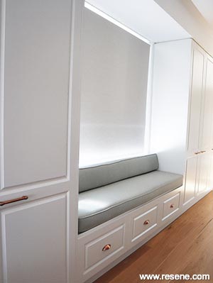 White window seat