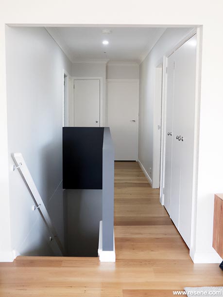 White home hallway