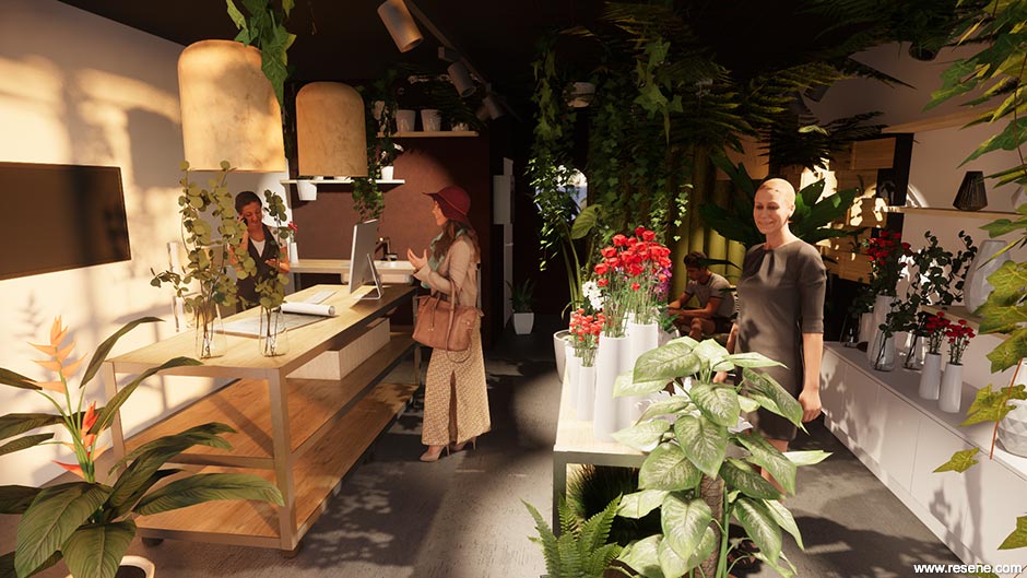 Wild Botanic interior rendering