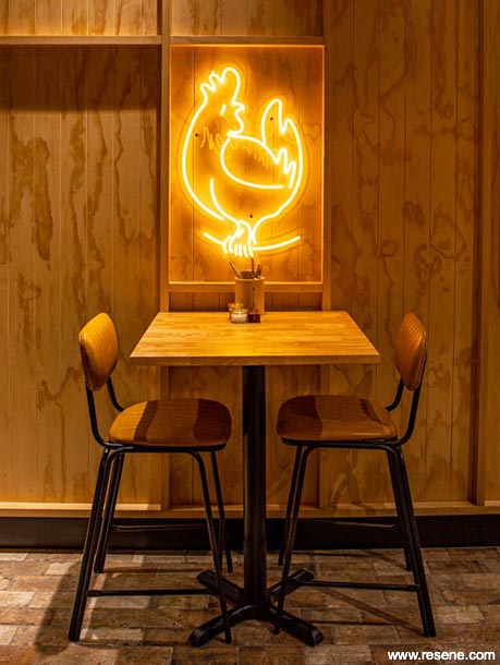 Relaxing restaurant interior