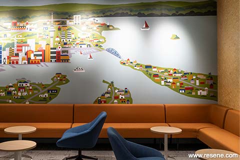 New Zealand Bus HO - mural