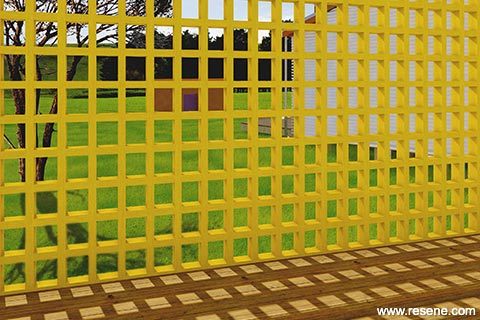Hell of a Good Thing! Latticework at entry