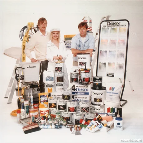 Historic Resene products photoshoot