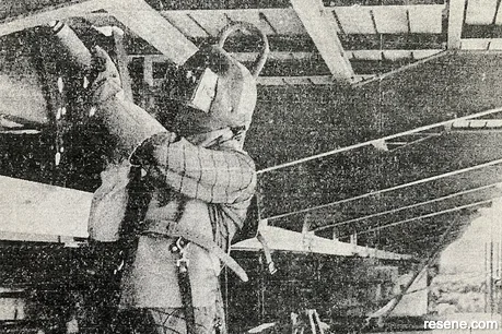 Peter Edmonds working on the Dublin Street bridge