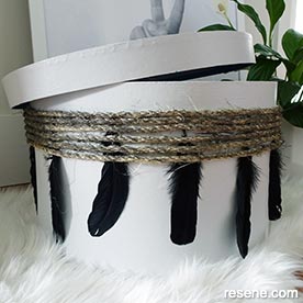 Paint a cardboard box