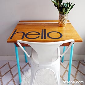 Paint an school desk