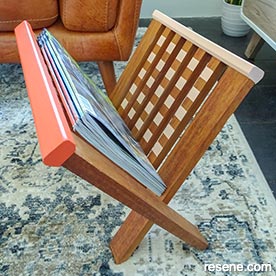 Refinish a magazine rack