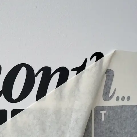 Installing regualr wall decals with applciation tape