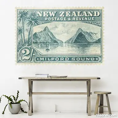 1898 Milford Sound stamp	