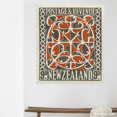 1938 9D NZ stamp 
