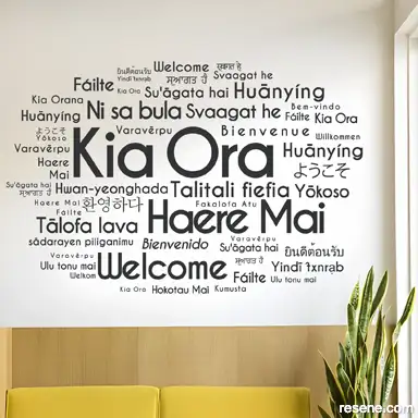 Kia Ora Welcome Word Art	