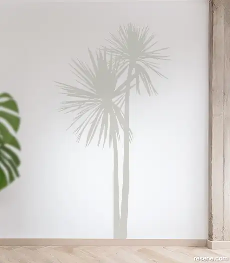 Back To Nature decal in Resene Triple Sea Fog