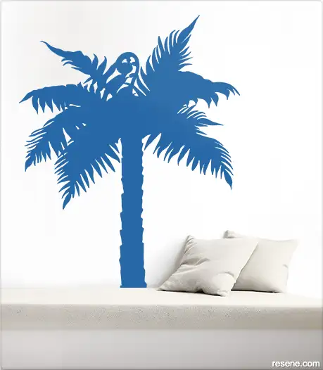 Into The Wild decal in Resene Resolution Blue