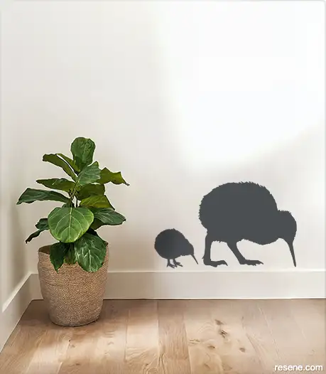 Keeping it Kiwi decal in Resene Foundry