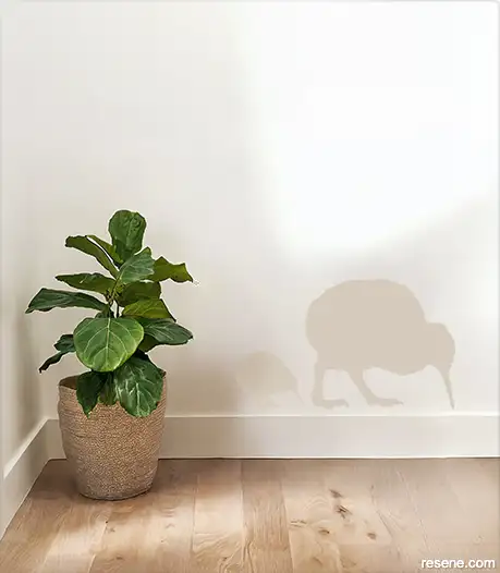 Keeping it Kiwi decal in Resene Spanish White