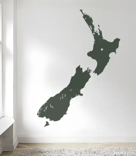 Coast To Coast decal in Resene Forest Green