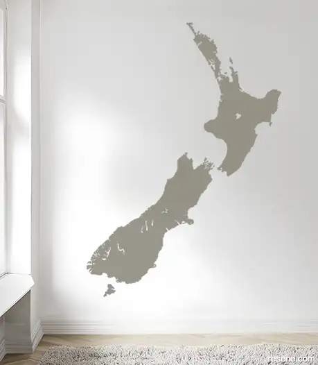 Coast To Coast decal in Resene Lemon Grass
