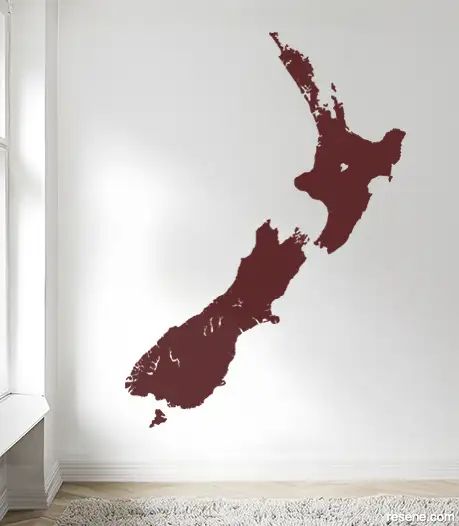 Coast To Coast decal in Resene Pohutukawa