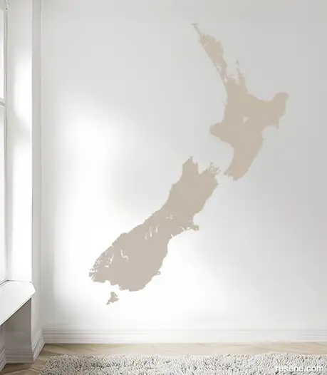 Coast To Coast decal in Resene Spanish White