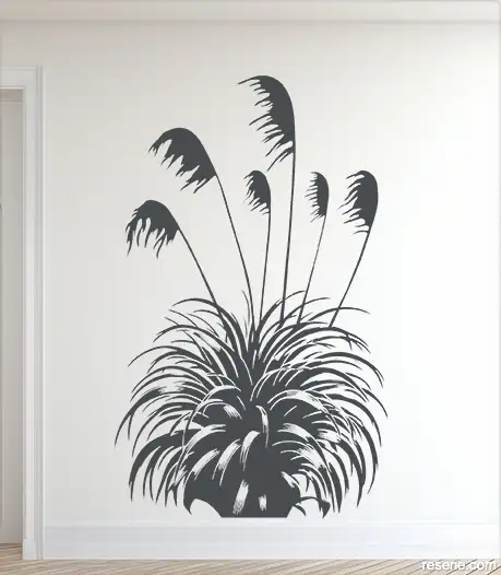 Top To Toetoe decal in Resene Foundry