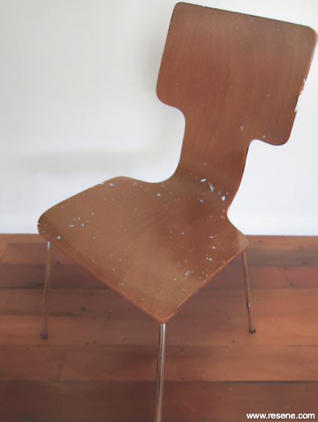 Chair before refurbishment