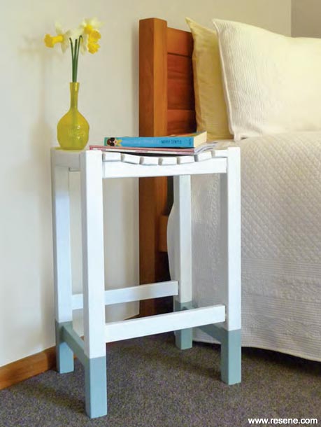 Paint dipping a stool