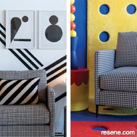 Black and white, Mondrian looks