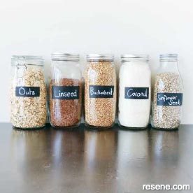 Organise your kitchen with storage jars