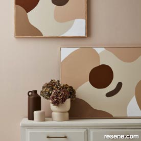 Painting abstract artwork