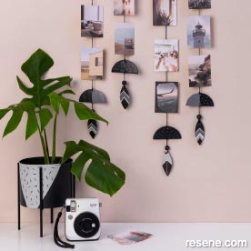 Make a photo wall hanging 