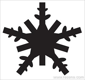 Stencill snowflake