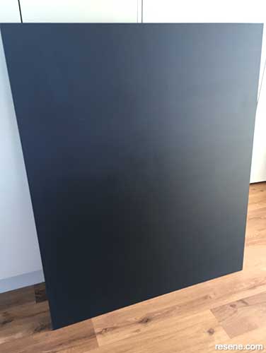 Apply topcoat to MDF board