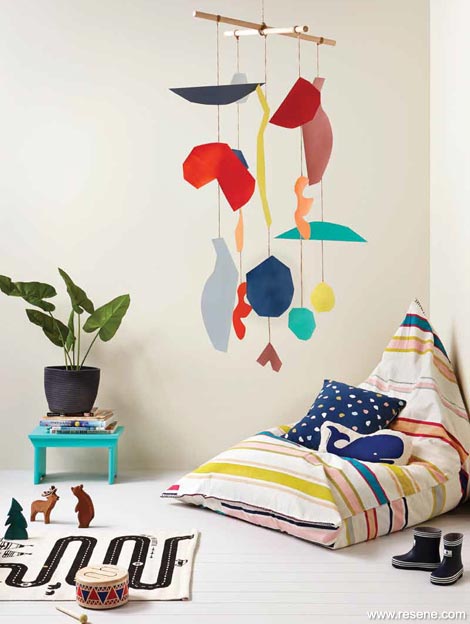 A colourfull art mobile