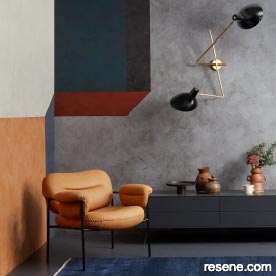Colourwashed mural