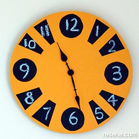 Blackboard clock