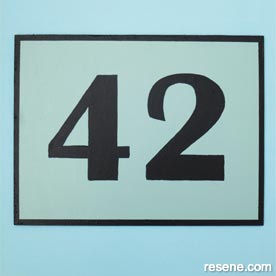 Make a house number