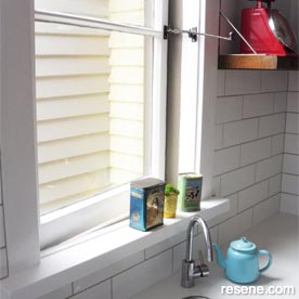 Extend your kitchen windowsill for extra shelf space