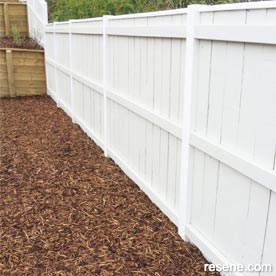 Paint a fence