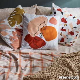 Painterly pillows