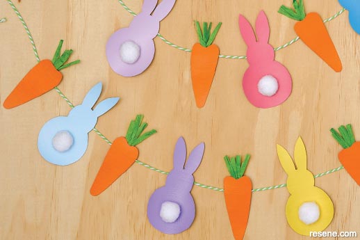 Bunny bunting craft project