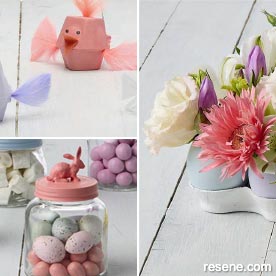 Egg shell vases craft