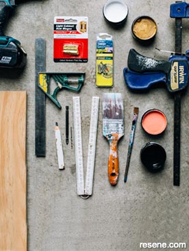 Tools and paint
